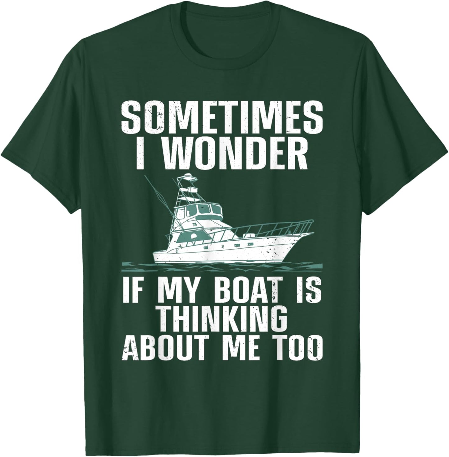 Cute Boating Art Women Boat Captain Sailboat Owners T-Shirt - T-Shirt | Forest