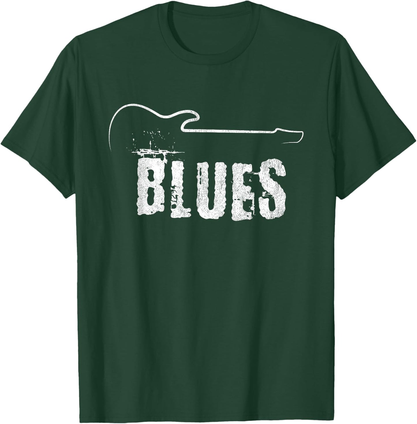 Blues Music Blues Guitar Vintage T-Shirt - T-Shirt | Forest