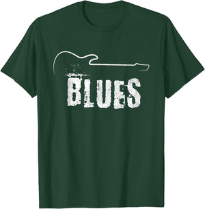 Blues Music Blues Guitar Vintage T-Shirt - T-Shirt | Forest