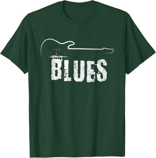 Blues Music Blues Guitar Vintage T-Shirt - T-Shirt | Forest