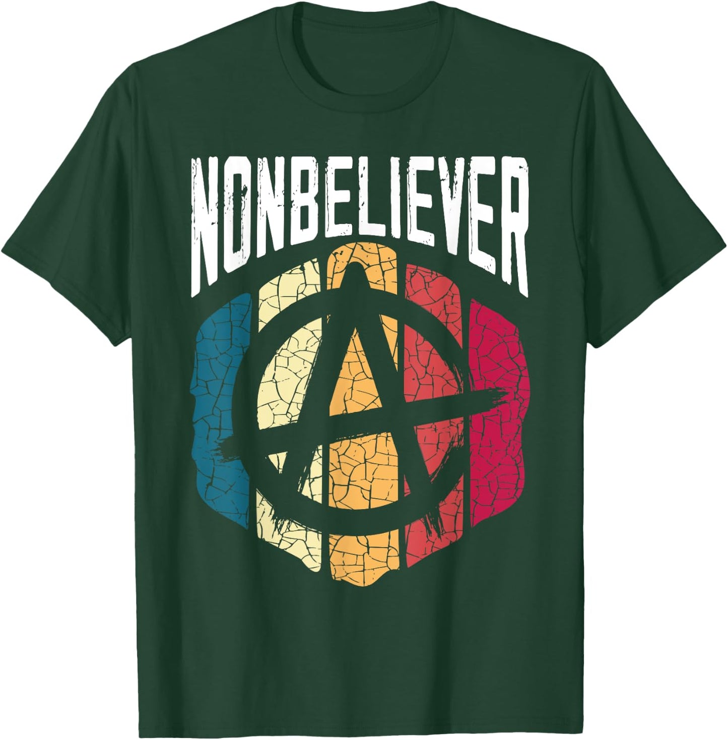 Nonbeliever Anti-Religion Agnostic Blackcraft Atheist T-Shirt - T-Shirt | Forest