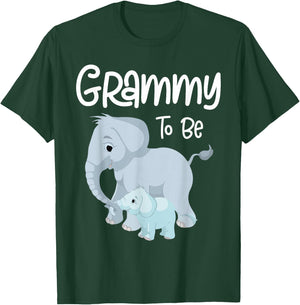Grammy To Be Elephant Baby Grammy Cute T-Shirt - T-Shirt | Forest