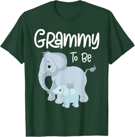 Grammy To Be Elephant Baby Grammy Cute T-Shirt - T-Shirt | Forest