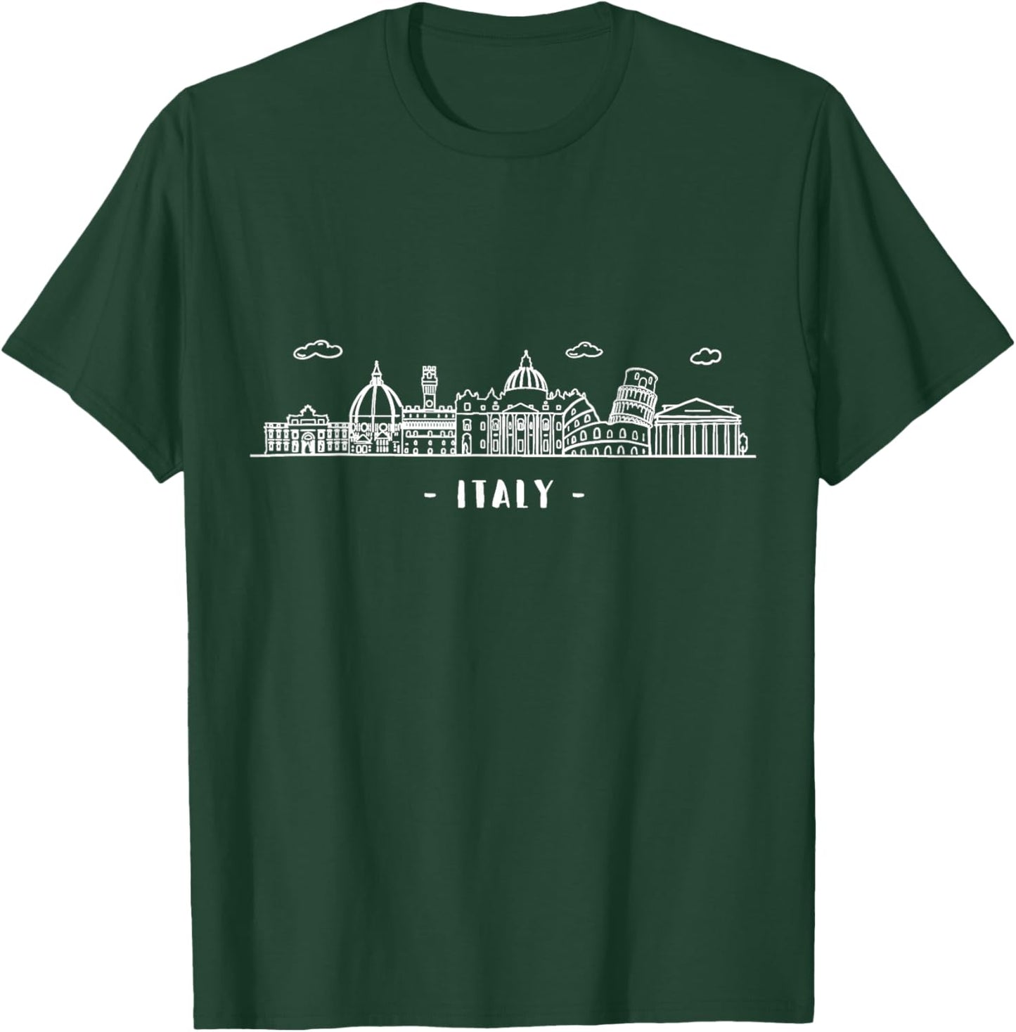 Italy Rome Venezia Roma Colosseum Skyline Souvenir Italian T-Shirt - T-Shirt | Forest