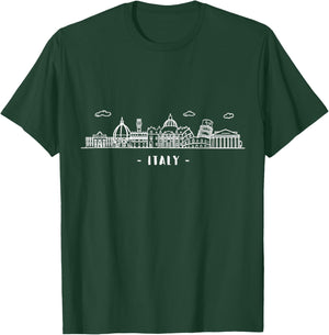 Italy Rome Venezia Roma Colosseum Skyline Souvenir Italian T-Shirt - T-Shirt | Forest
