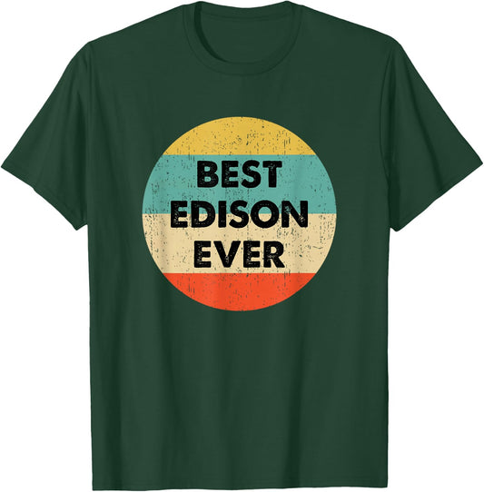 Edison Name T-Shirt - T-Shirt | Forest