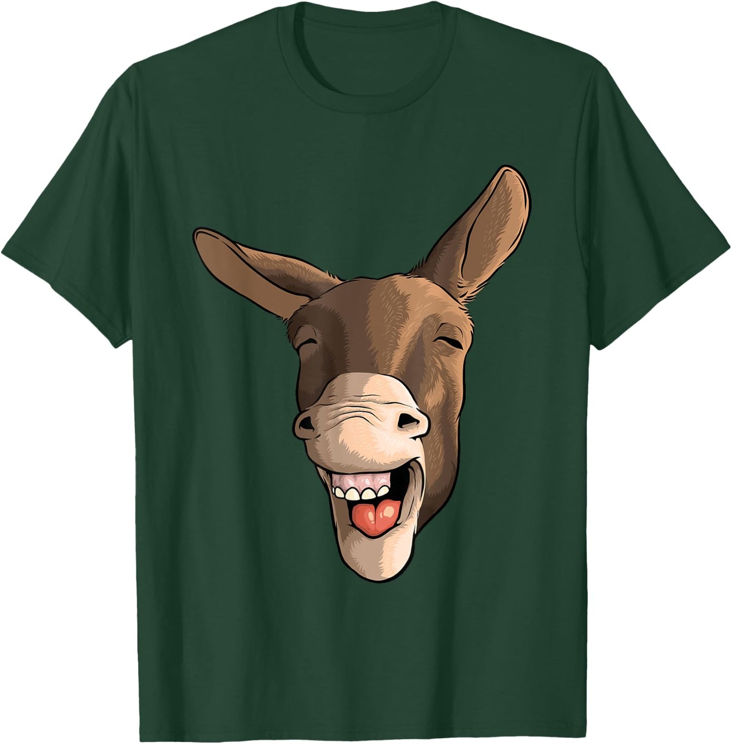 Funny Donkey Art Women Kids Donkey Lover Farm Animal T-Shirt - T-Shirt | Forest