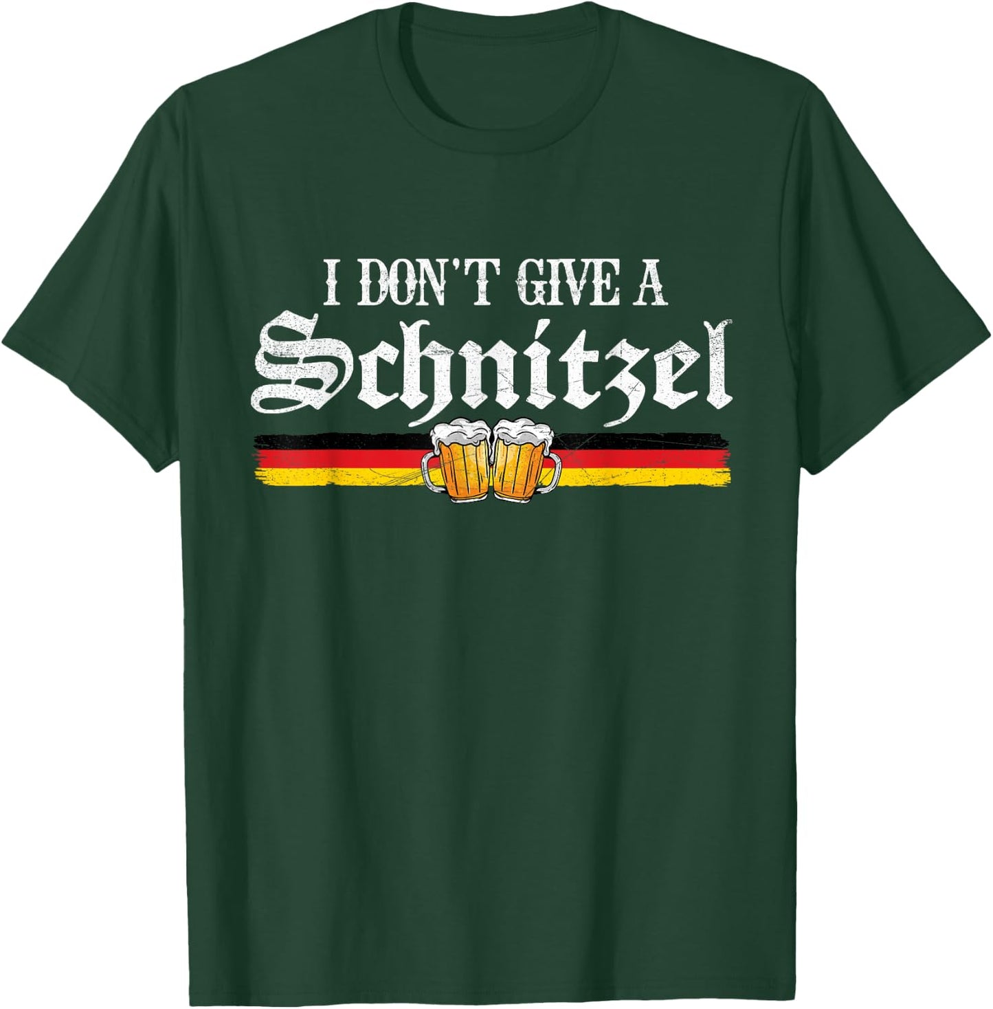 I Dont Give A Schnitzel Funny Oktoberfest German Men Women T-Shirt - T-Shirt | Forest