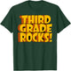 Third Grade Rocks 3rd Grade Teacher Student Back To School T-Shirt - T-Shirt | Forest