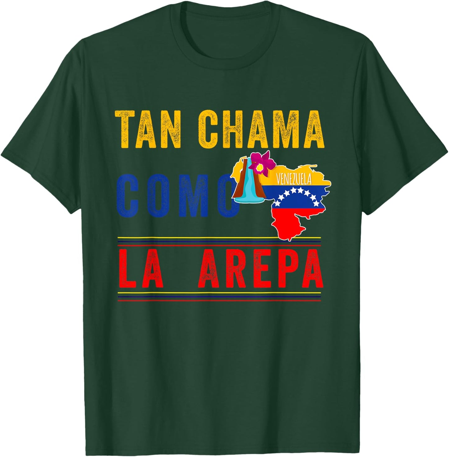 Venezuela Flag Pride Bandera Venezolana Camiseta Arepa Mujer T-Shirt - T-Shirt | Forest