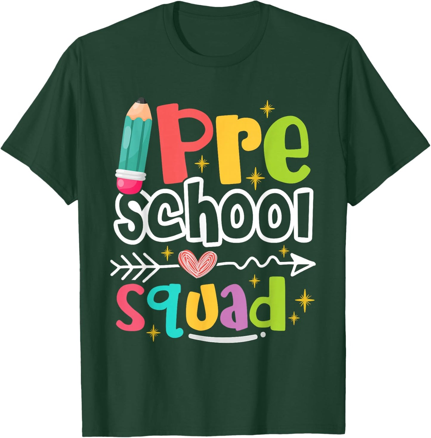 Team Preschool Teacher Preschool Squad T-Shirt - T-Shirt | Forest