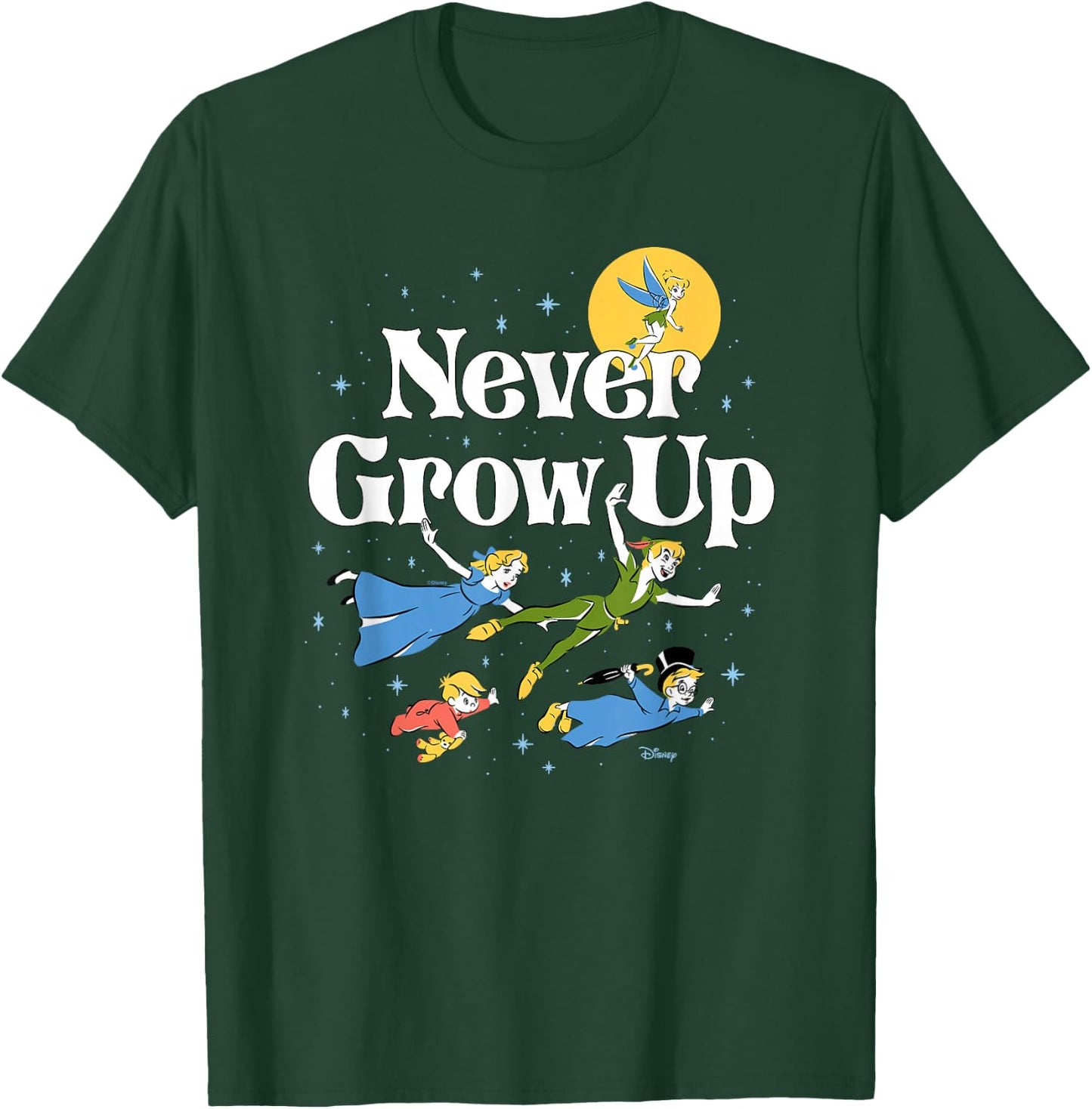 Peter Pan - Never Grow Up Characters T-Shirt - T-Shirt | Forest