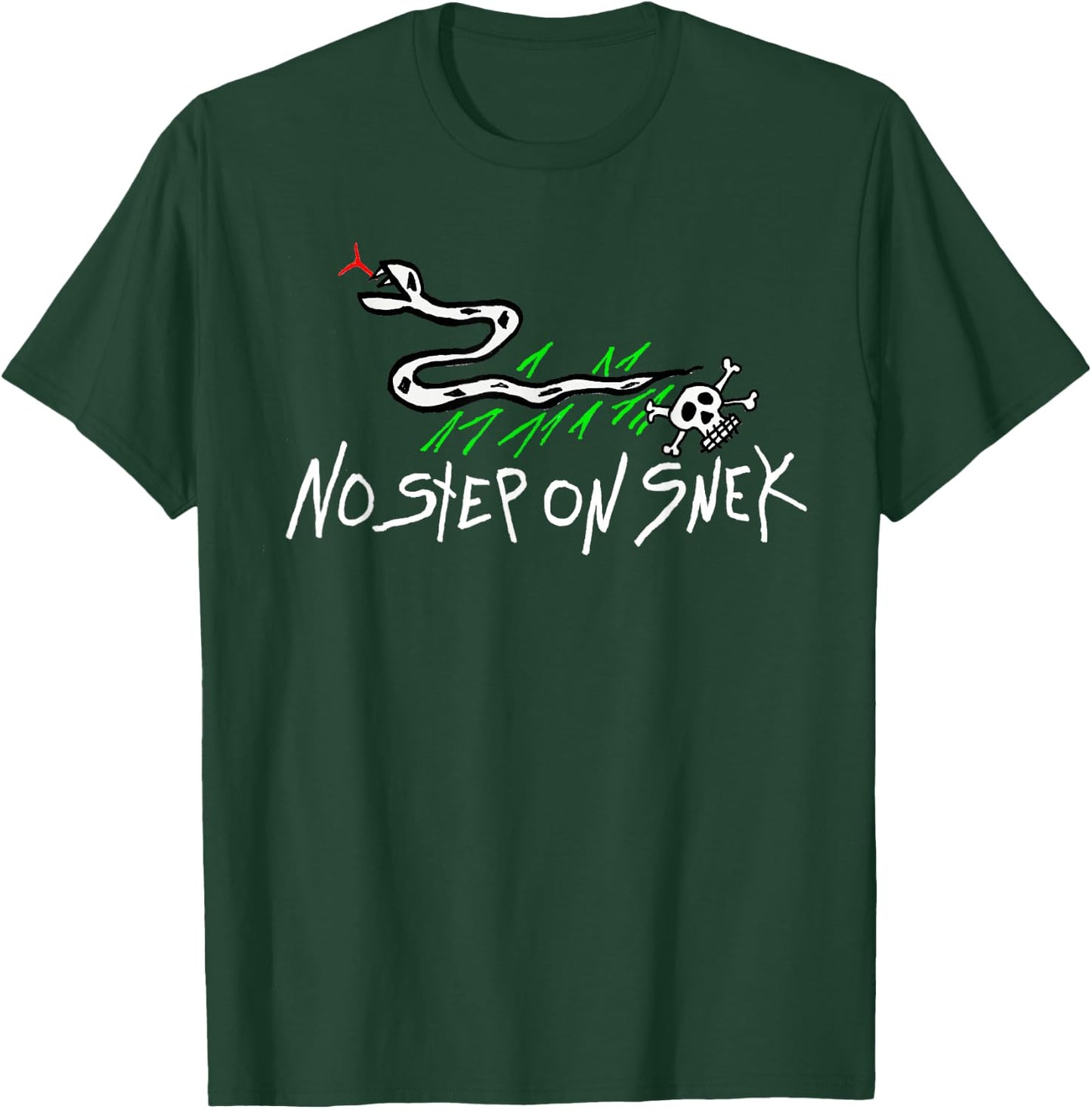 No Step On Snek Funny Gadsden Flag Patriot Self Defense Meme T-Shirt - T-Shirt | Forest