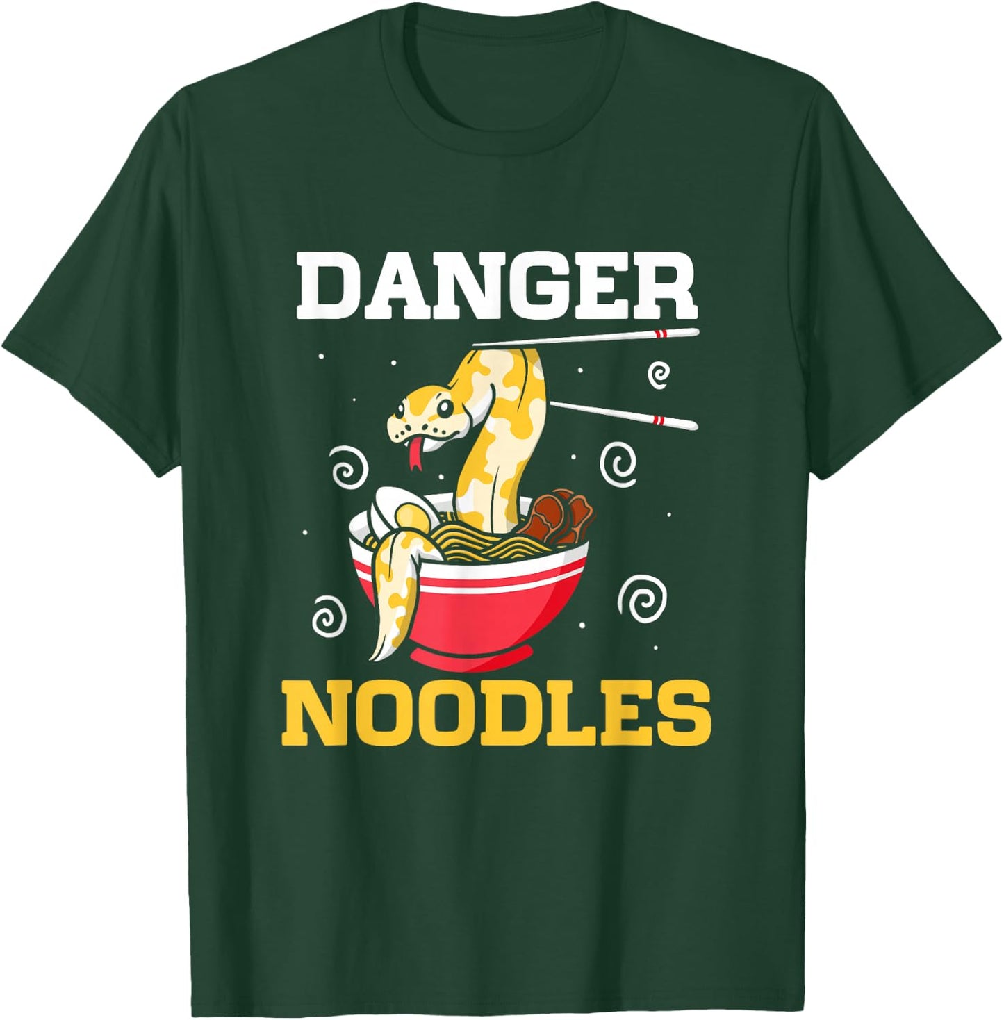 Danger Noodles Snake Owner Ball Python Reptile Snakes T-Shirt - T-Shirt | Forest
