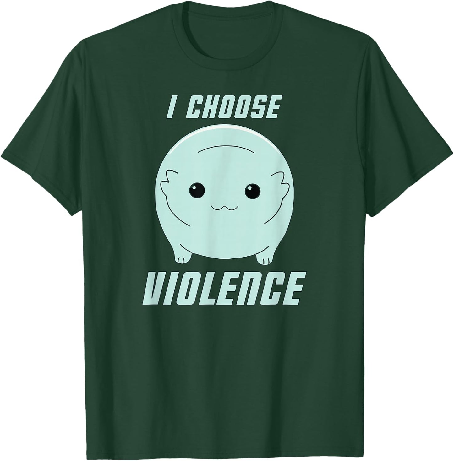Moopsy Chooses Violence (Light Text) T-Shirt - T-Shirt | Forest