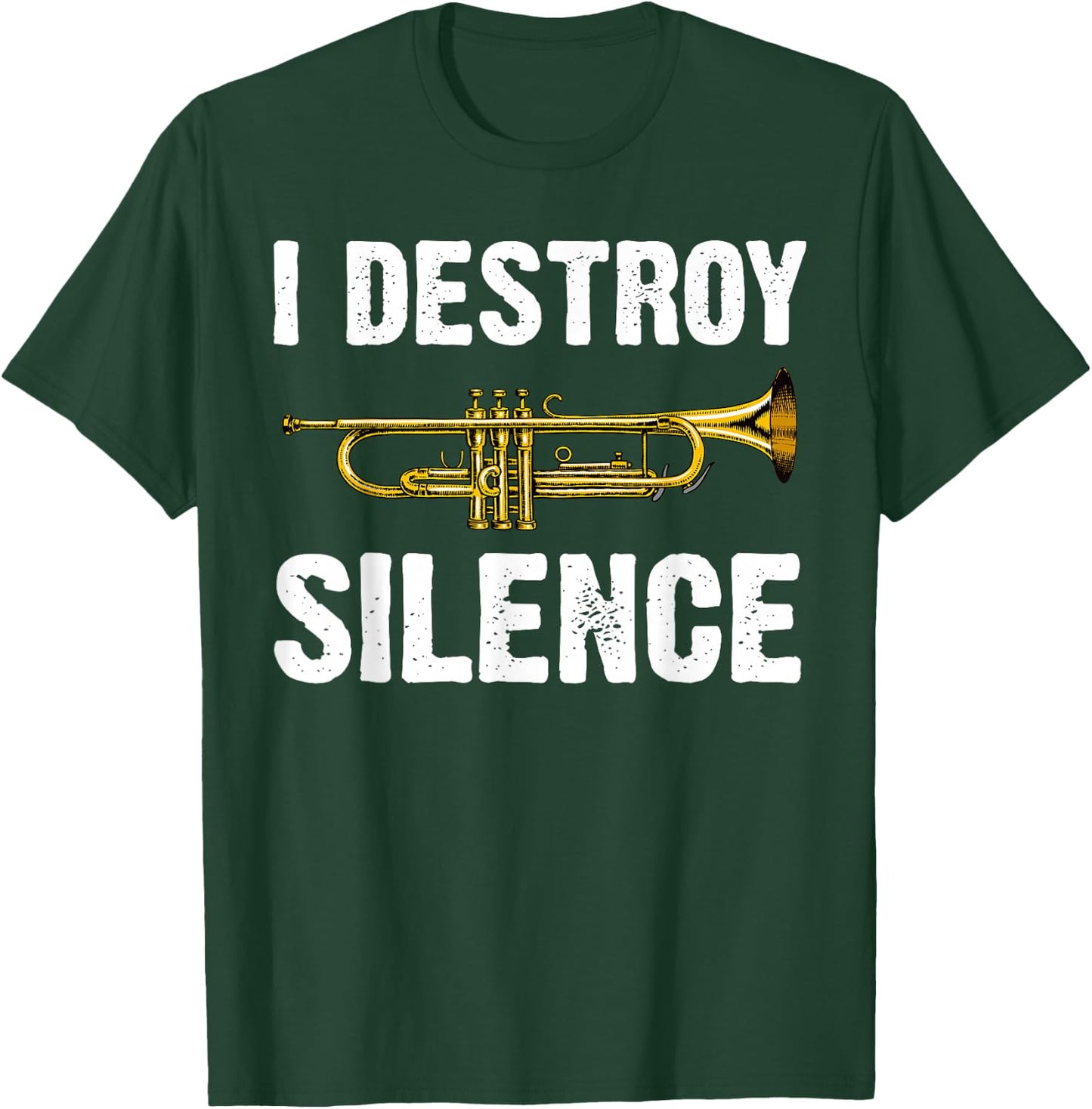 Funny Trumpet Player Art Women Trumpeter Orchestra T-Shirt - T-Shirt | Forest