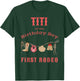Titi First Rodeo 1st Birthday Cowboy Family Matching T-Shirt - T-Shirt | Forest