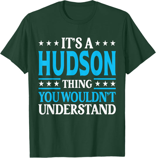 Hudson Thing Personal Name T-Shirt - T-Shirt | Forest
