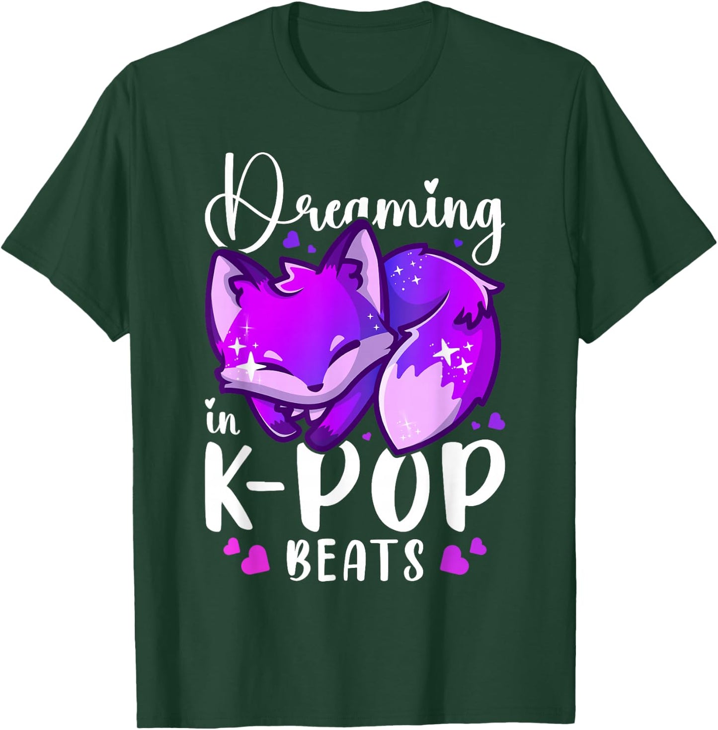 K-Pop Music & Dreams, Sleep Fox, K-Pop Sleep T-Shirt - T-Shirt | Forest