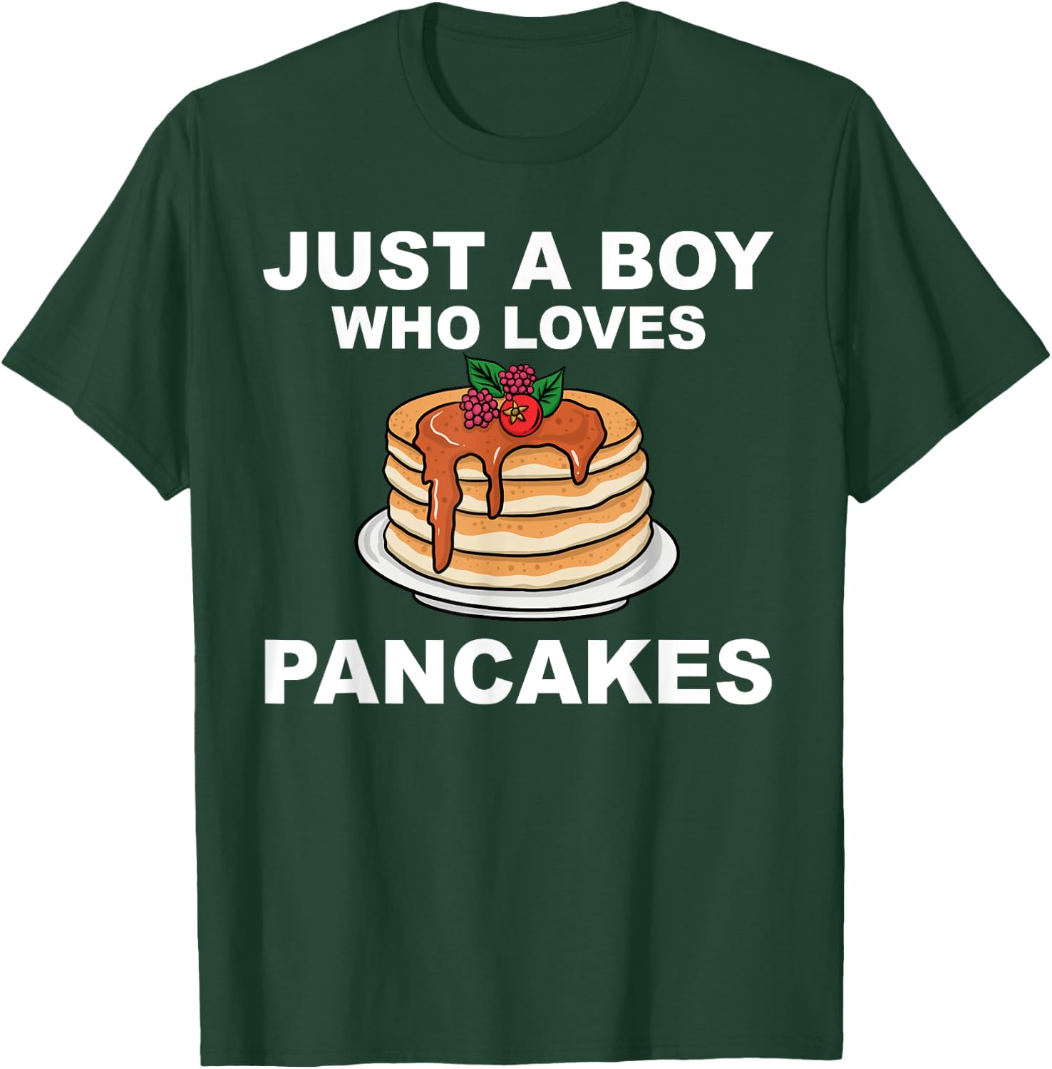 Cute Pancake Art Men Boys Pancake Maker Flapjack Pancakes T-Shirt - T-Shirt | Forest