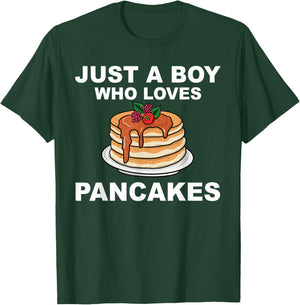 Cute Pancake Art Men Boys Pancake Maker Flapjack Pancakes T-Shirt - T-Shirt | Forest