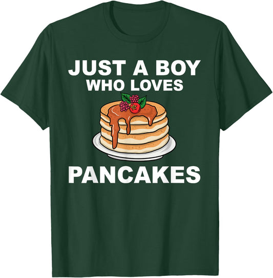 Cute Pancake Art Men Boys Pancake Maker Flapjack Pancakes T-Shirt - T-Shirt | Forest