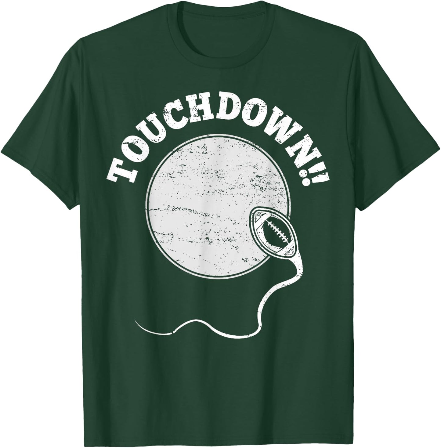 Football Pregnancy Announcement husband boyfriend T-Shirt - T-Shirt | Forest