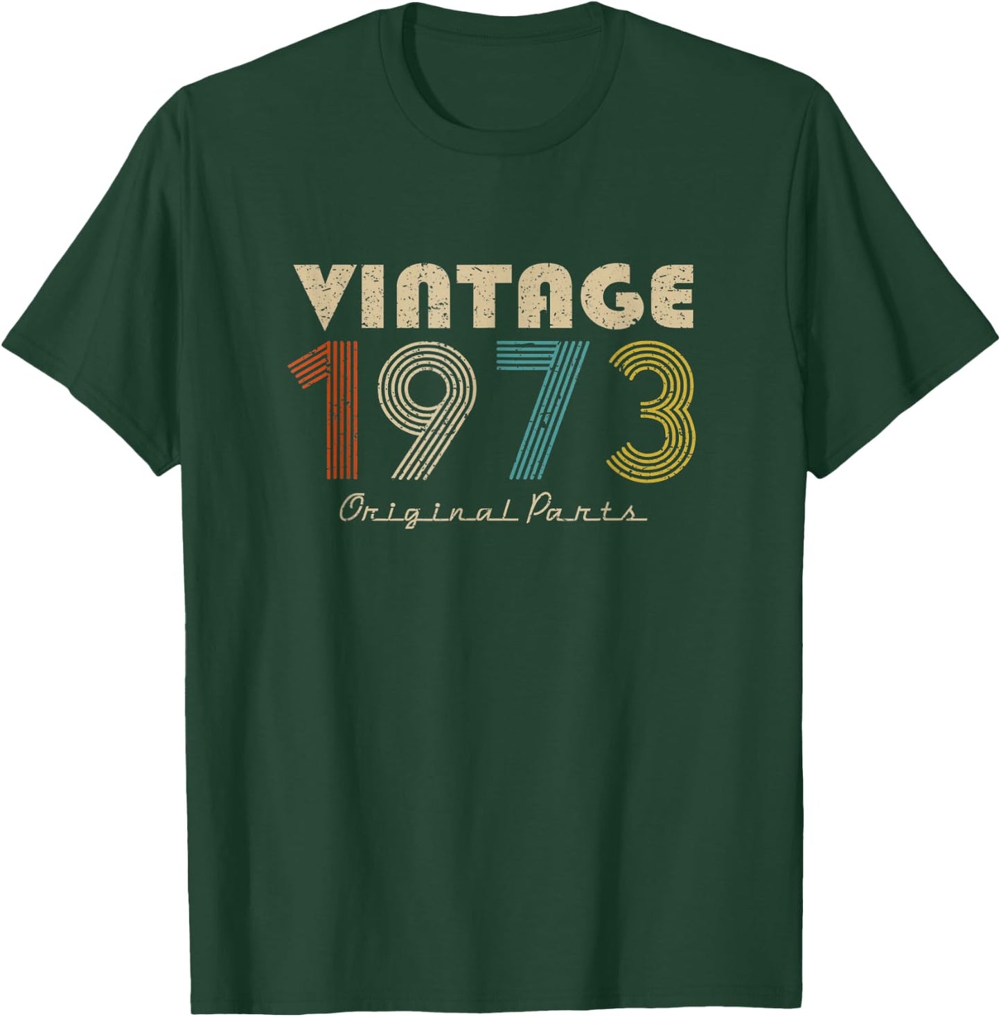 Retro Vintage 1973 Original Parts 46th Birthday T-Shirt - T-Shirt | Forest