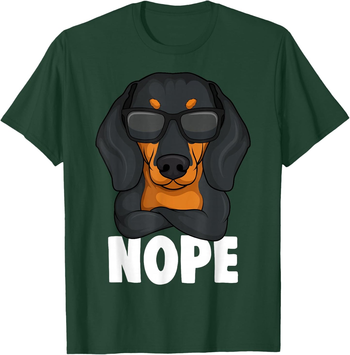 Dachshund Dachshund Teckel Nope Frauchen Master Children Women T-Shirt - T-Shirt | Forest
