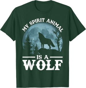 My Spirit Animal Is A Wolf T-Shirt - T-Shirt | Forest