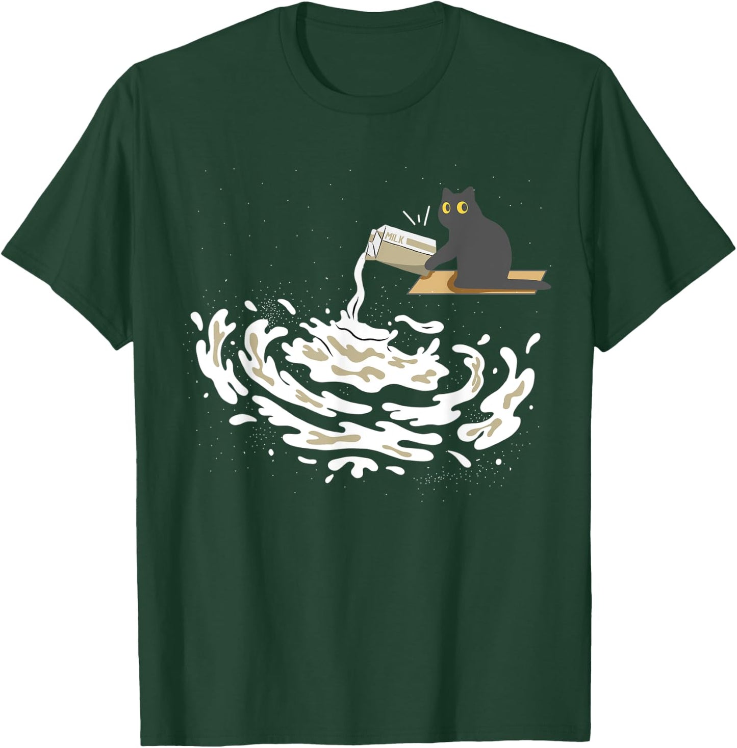 Astrophysics Milky Way Cat Astrophysicist Funny Physics Men Women T-Shirt - T-Shirt | Forest