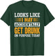 Funny Drinking Quote Alcohol Jokes - -Adults - Black - Small - Short Sleeve - - Novelty, Modern - Humorous Drinking Quote Design T-Shirt - T-Shirt | Forest