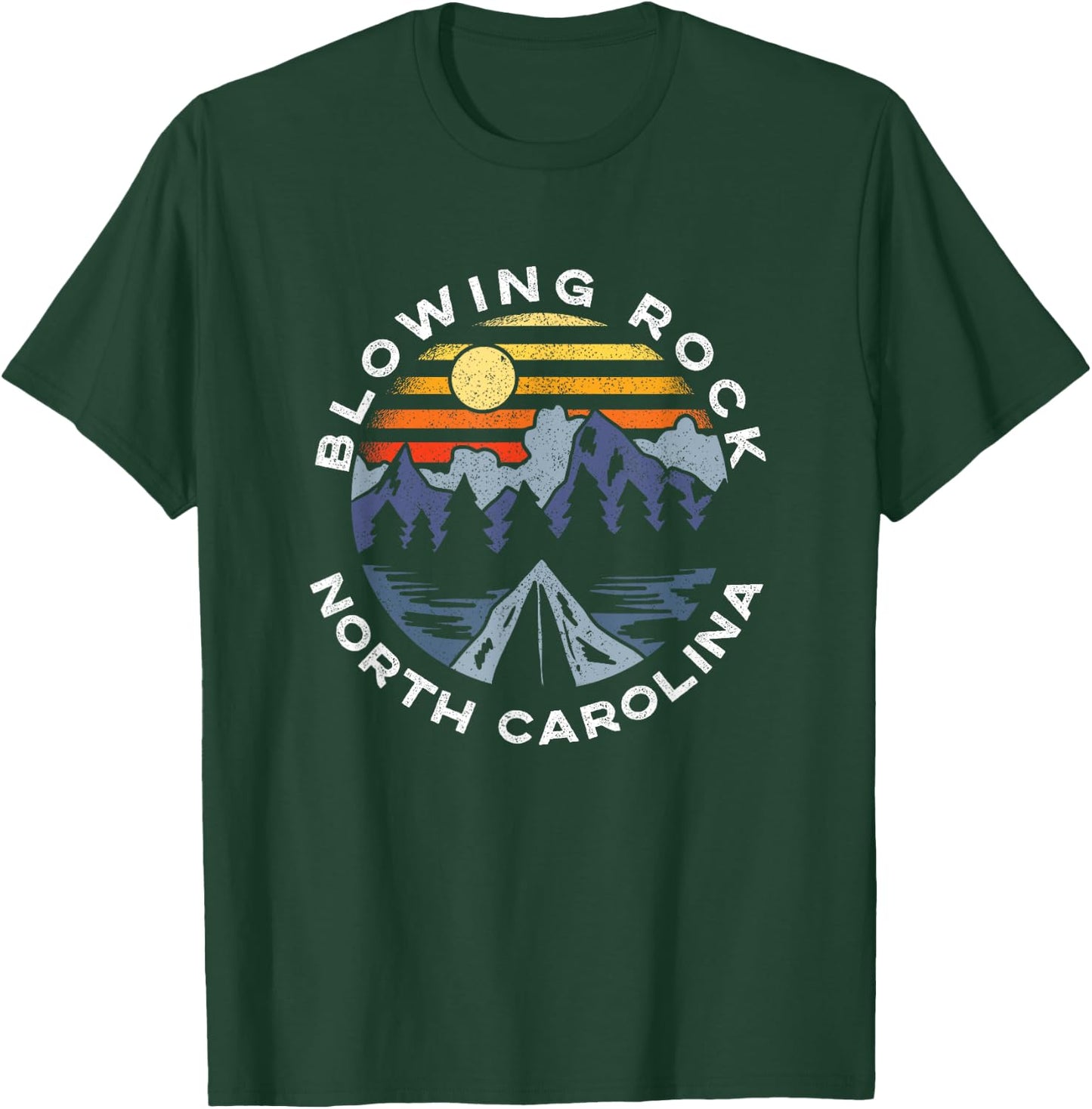 Blowing Rock North Carolina Mountains Vacation Souvenir T-Shirt - T-Shirt | Forest