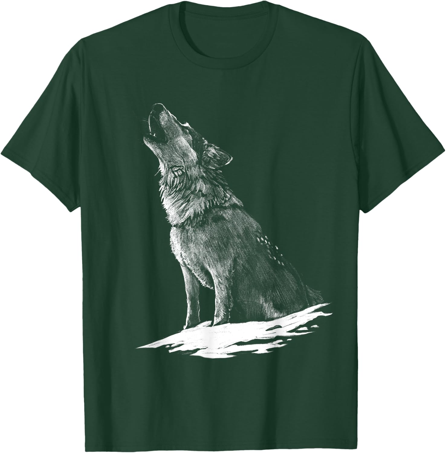 Wolf Animal Print Wolves Animal Motif Wolf T-Shirt - T-Shirt | Forest