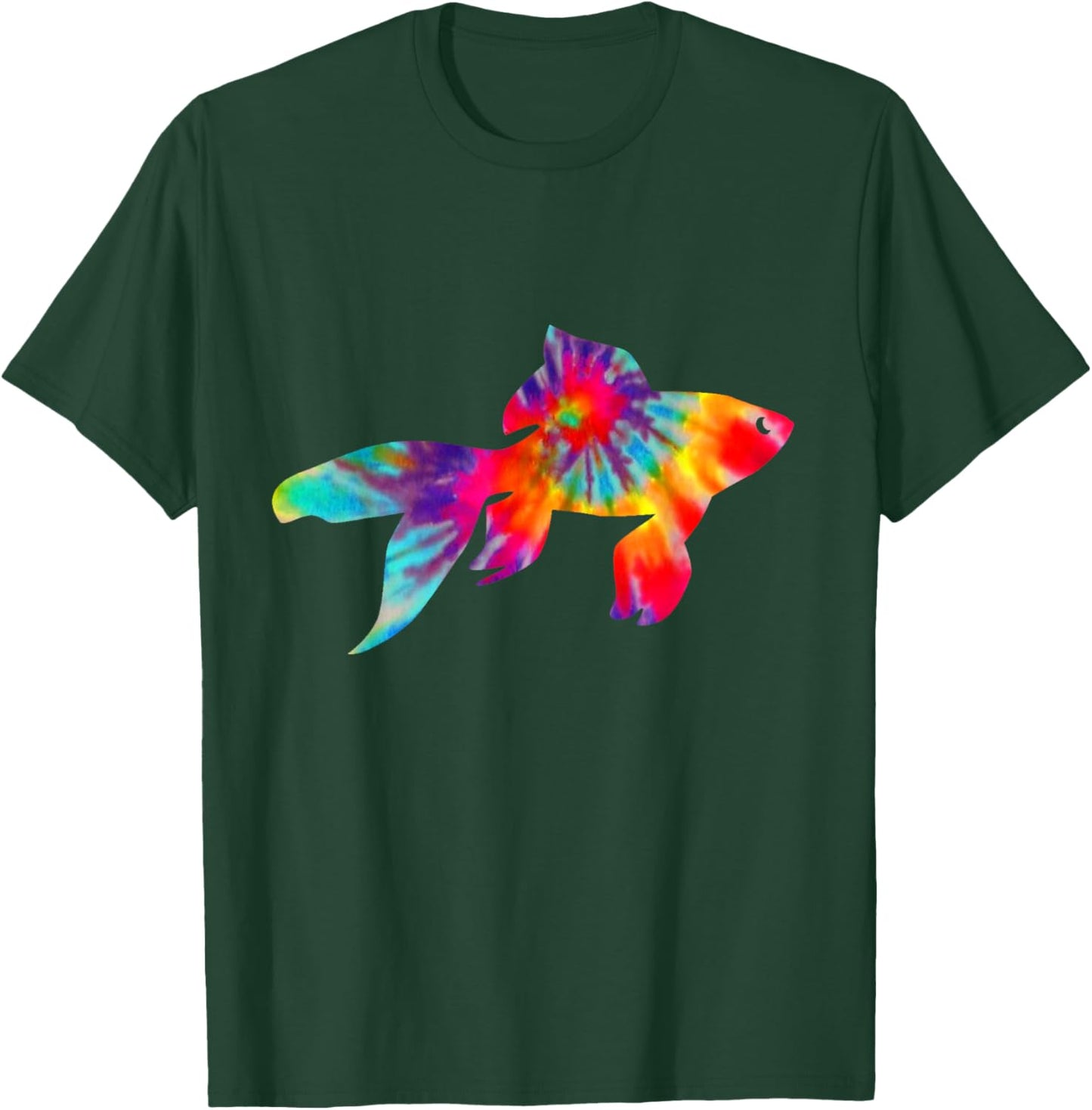 Goldfisch Tie Dye Vintage Pet Fish Aquarium T-Shirt - T-Shirt | Forest