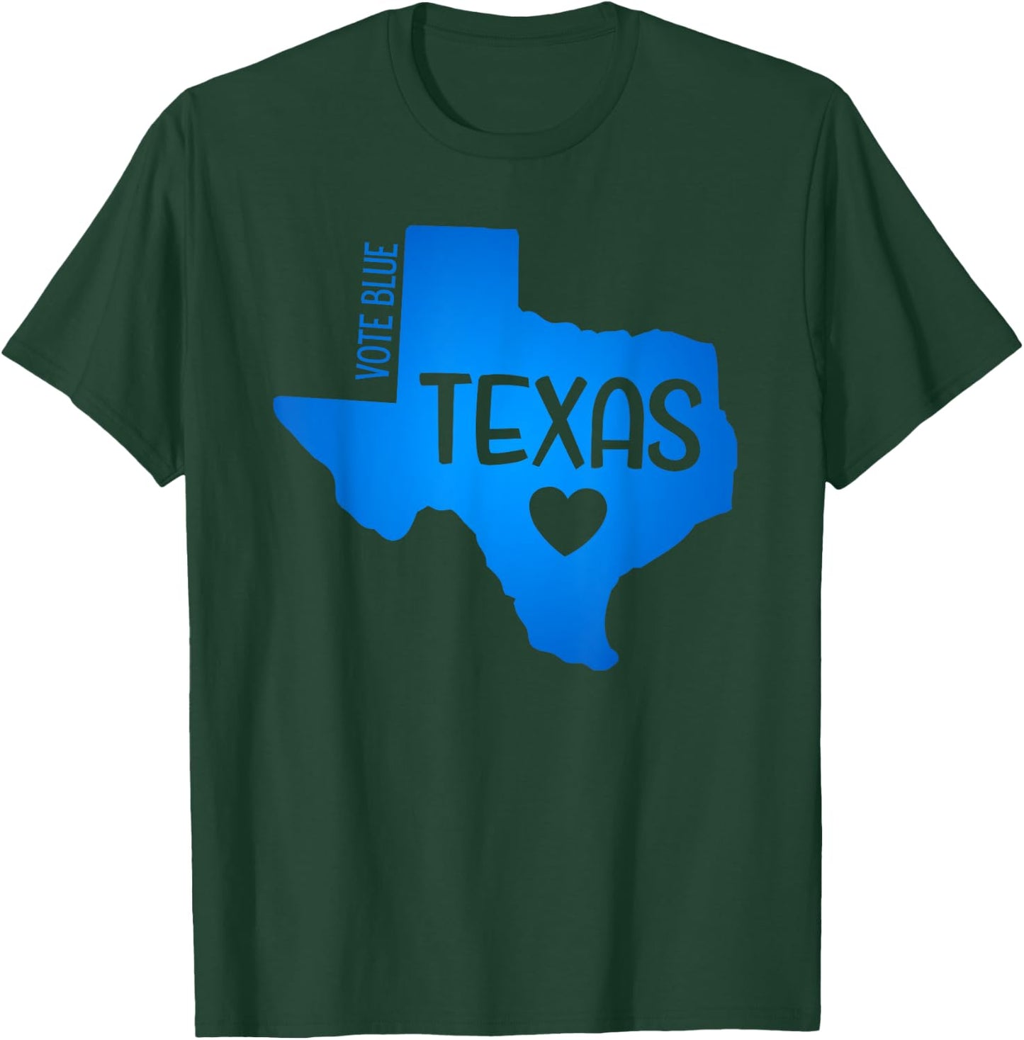 Vote Blue Texas Democrat Pro Choice Women Rights T-Shirt - T-Shirt | Forest