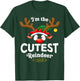Christmas PJS Cutest XMas Reindeer Matching T-Shirt - T-Shirt | Forest