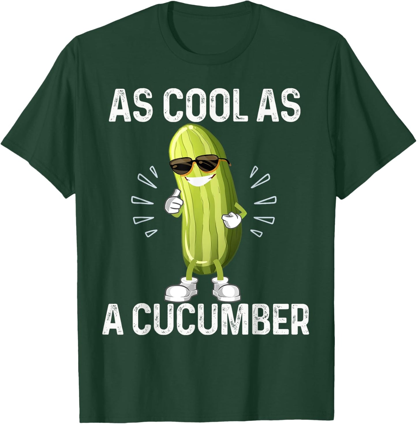 As Cool As a Cucumber Cool LaughingPickle In Sunglusses T-Shirt - T-Shirt | Forest