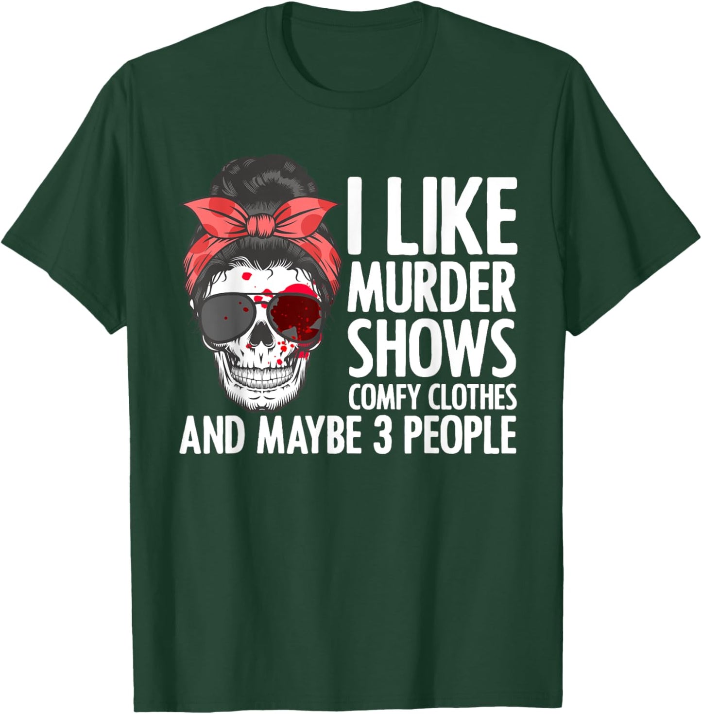 Cool Murder Show Art Women Murder Crime Investigator T-Shirt - T-Shirt | Forest