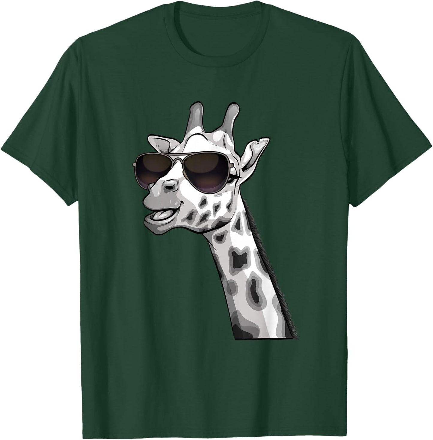 Cool Giraffe Art Women Kids Animal Lover African Zoo T-Shirt - T-Shirt | Forest