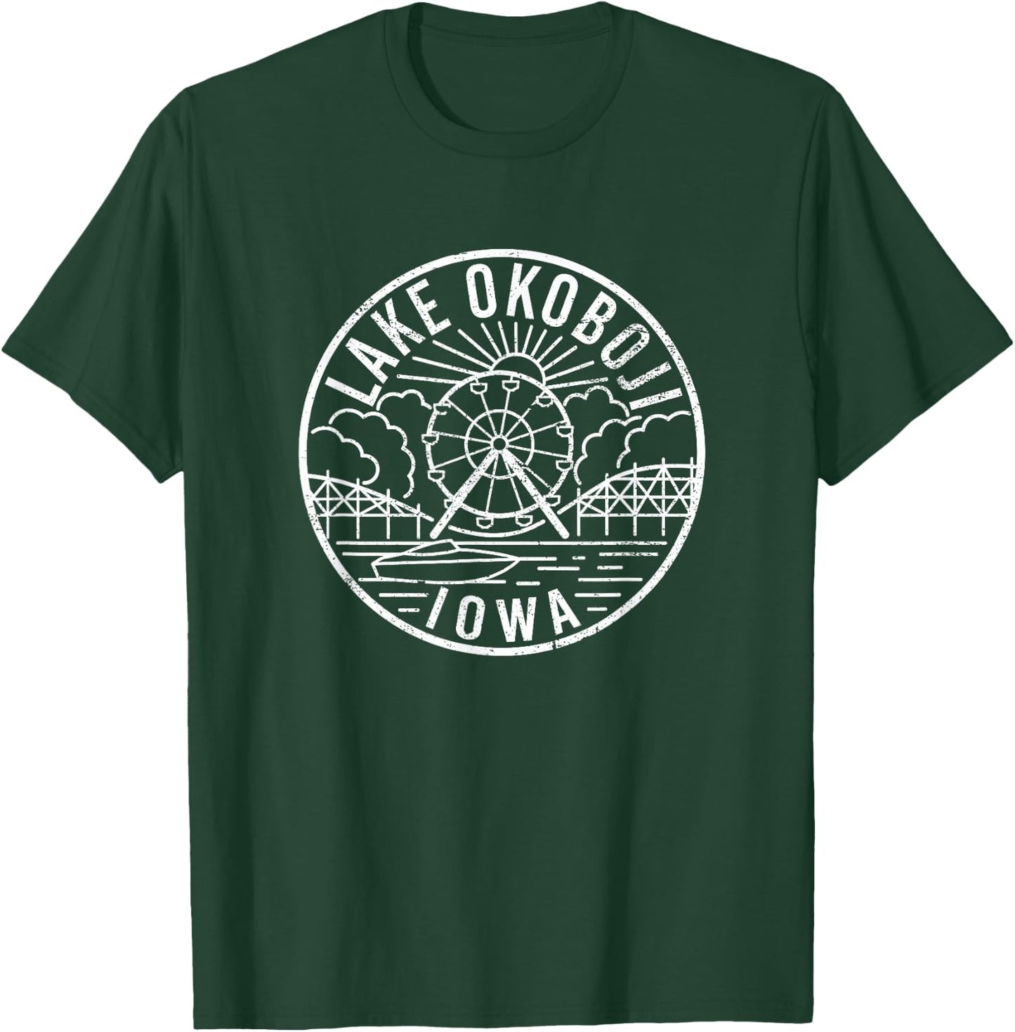Lake Okoboji Iowa T-Shirt - T-Shirt | Forest