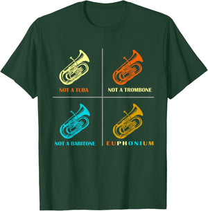 Vintage Euphonium Player brass Orchestra T-Shirt - T-Shirt | Forest