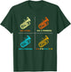 Vintage Euphonium Player brass Orchestra T-Shirt - T-Shirt | Forest