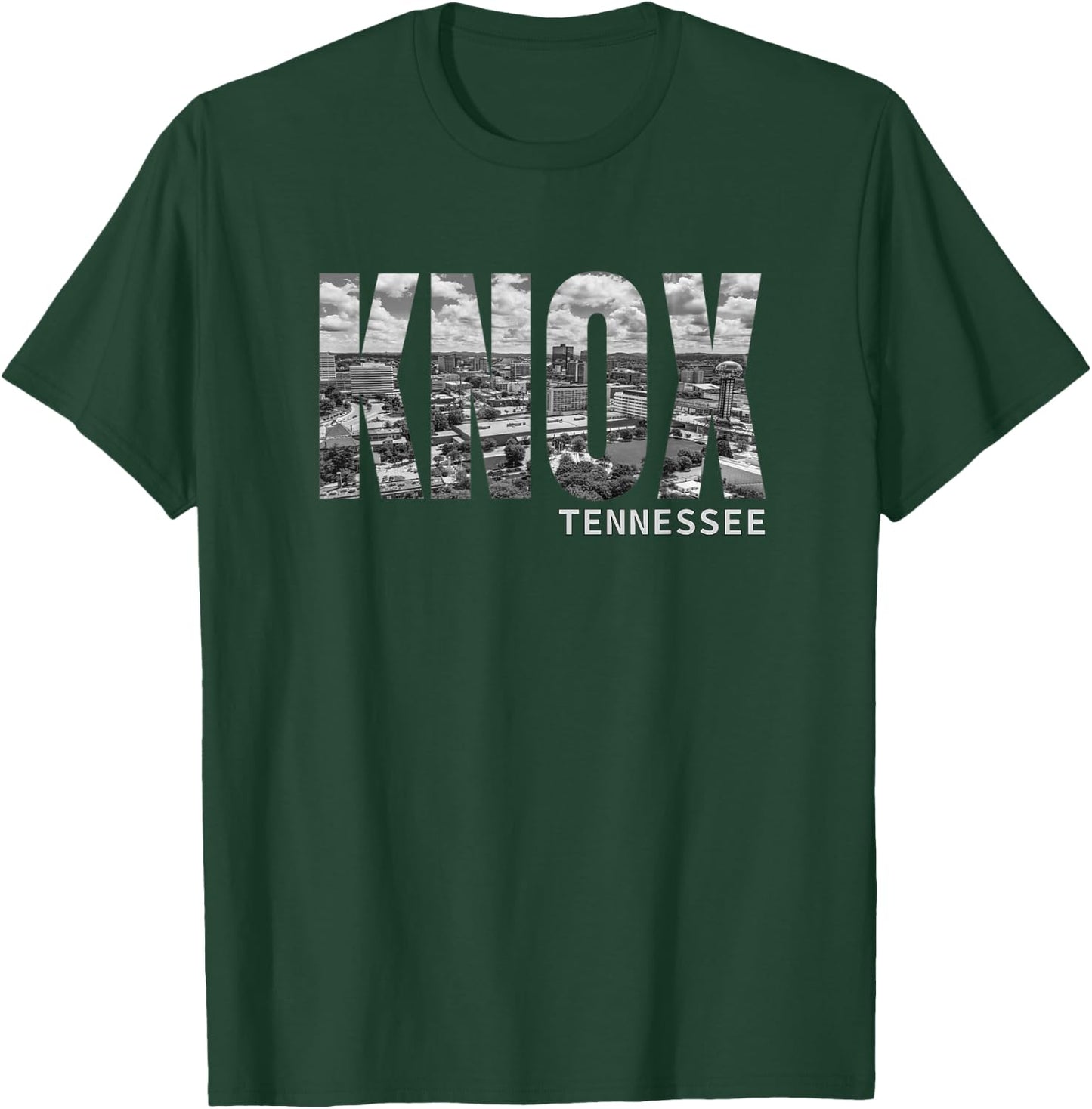 Downtown Knox TN Knoxville Tennessee Skyline Art Souvenir T-Shirt - T-Shirt | Forest