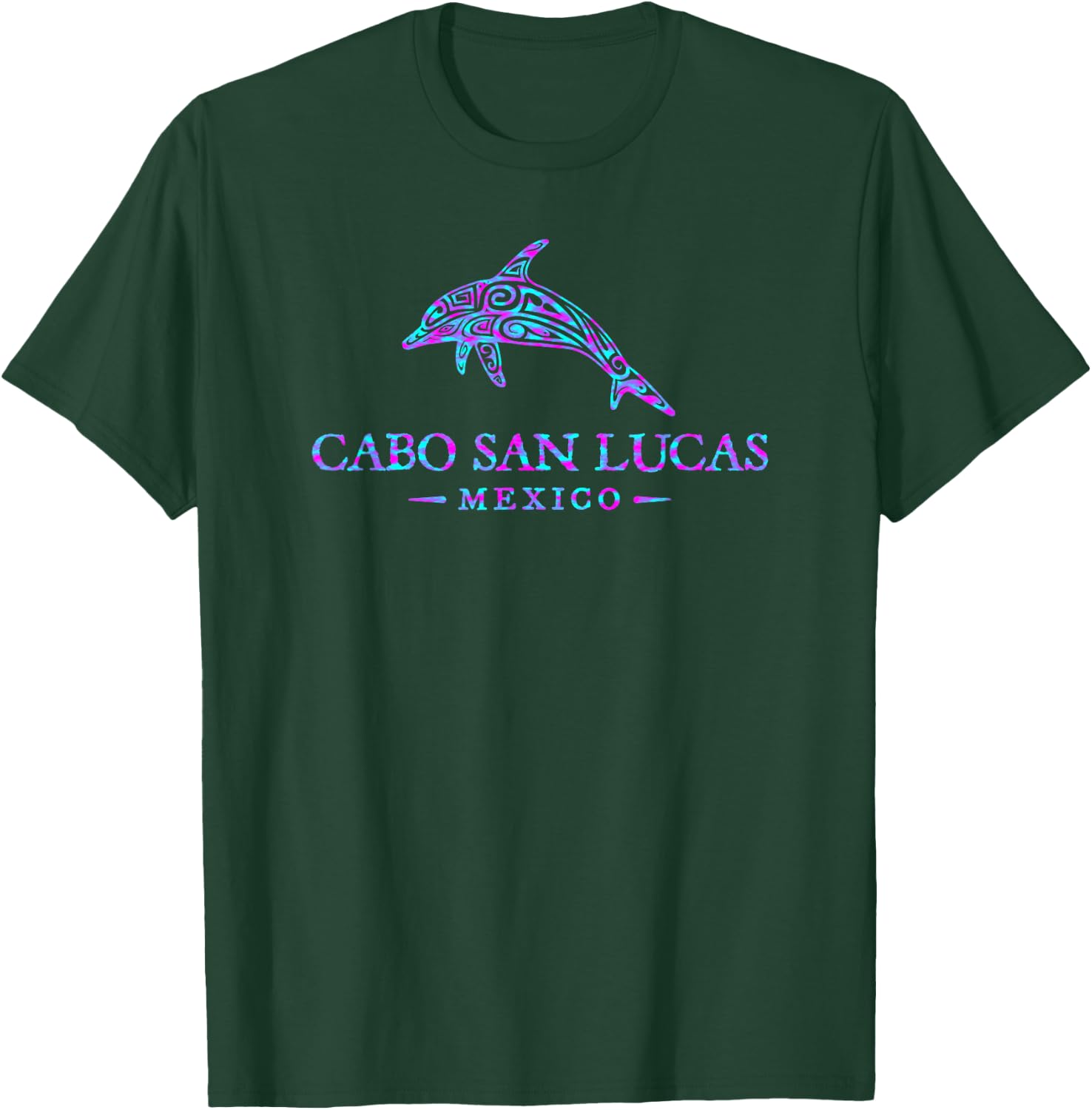 Cabo San Lucas Mexico Dolphin Retro Boys Girls Souvenir T-Shirt - T-Shirt | Forest