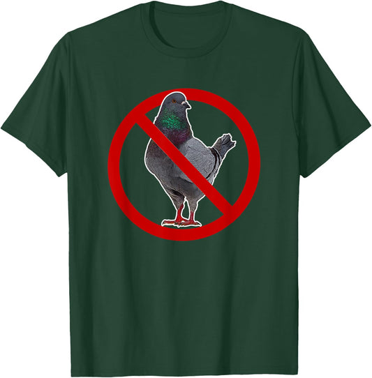 I Hate Pigeons Anti Pigeon T-Shirt - T-Shirt | Forest
