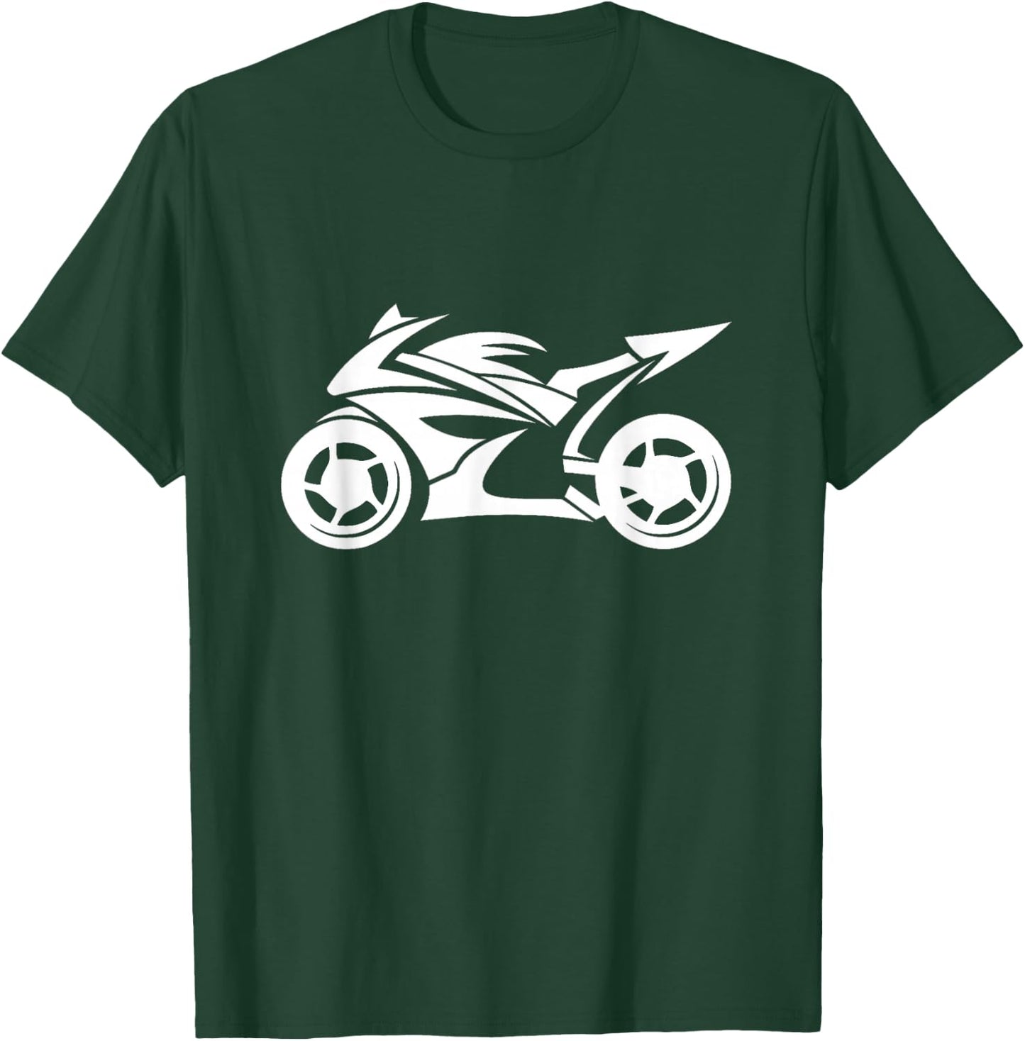 Ninja Motorcycle Silhouette Logo T-Shirt - T-Shirt | Forest