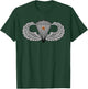 US Army Parachutist Badge Combat Star - Airborne Jump Wings T-Shirt - T-Shirt | Forest