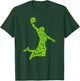 Basketball Player Typography Word Art T-Shirt - T-Shirt | Forest