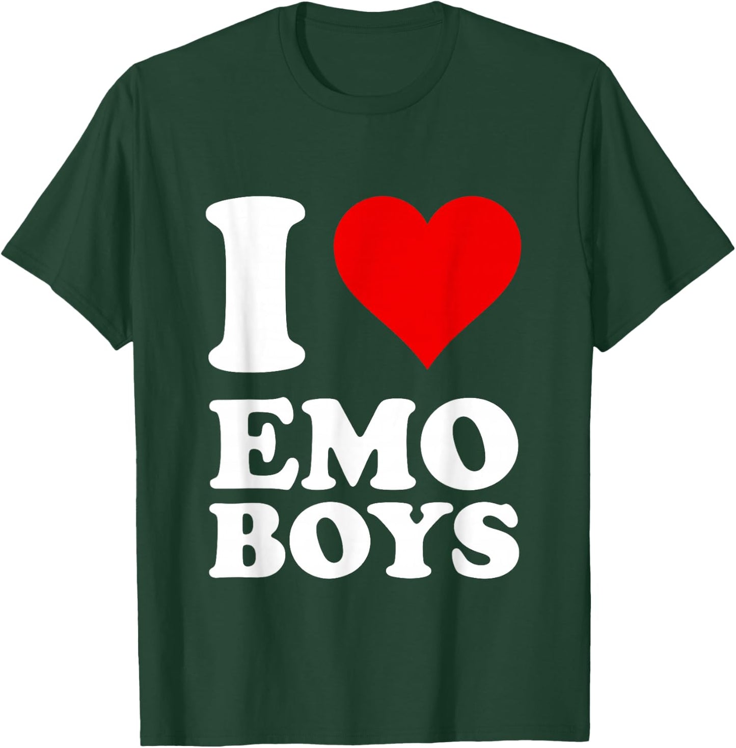 I Love Emo Boys T-Shirt - T-Shirt | Forest